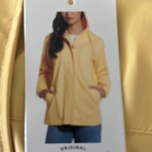 Weatherproof vintage ladies rain slicker size small color corn silk